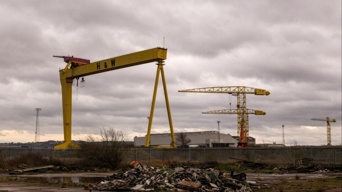 Spain’s Navantia to buy Harland & Wolff One large crane is in the foreground, while other smaller cranes are in the background