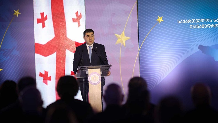 Georgian Parliament Speaker tells ambassadors Gov’t will implement policies for “peace, security, prosperity” with them