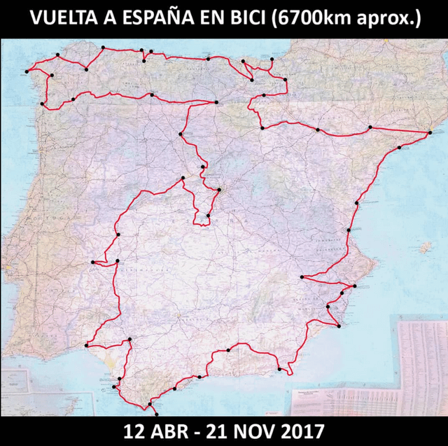 I went around Spain by bicycle (Ask whatever you want)