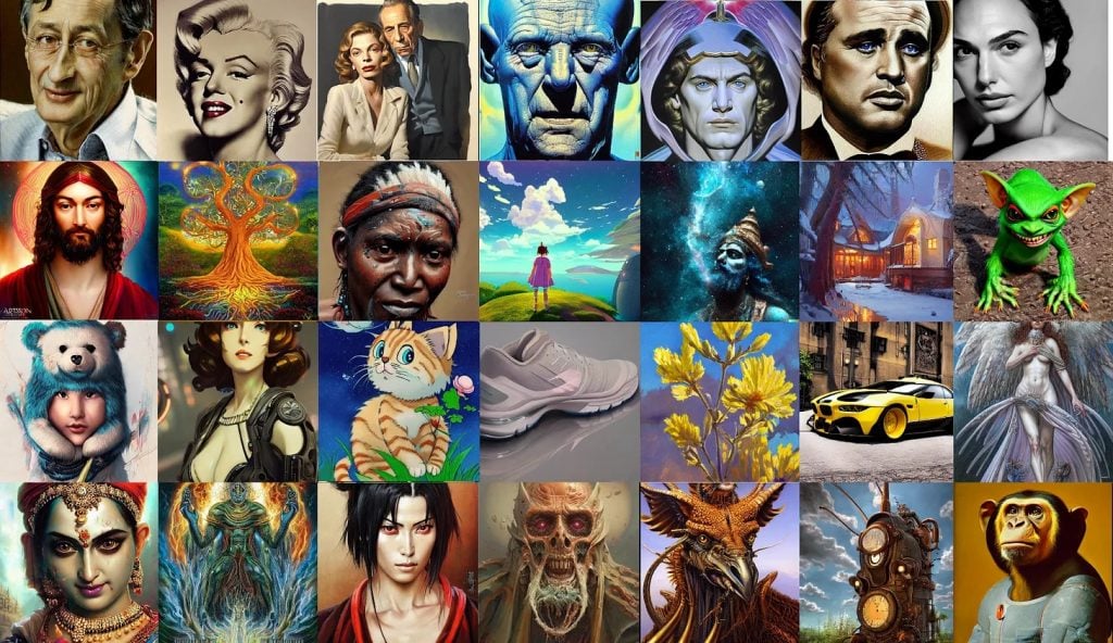 Images generated by text-to-image tool Stable Diffusion. Photo: Stable Diffusion.