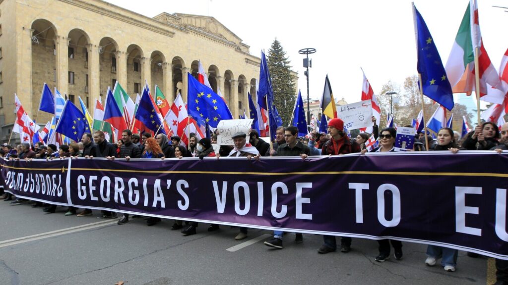 Voters in the country of Georgia must balance bid to join the EU with maintaining Russian relations