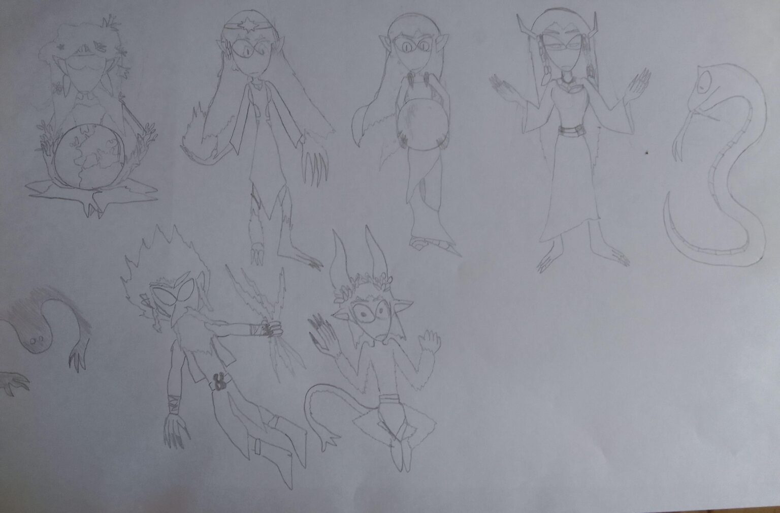 Gods of Basque Mythology that I drew a few years ago