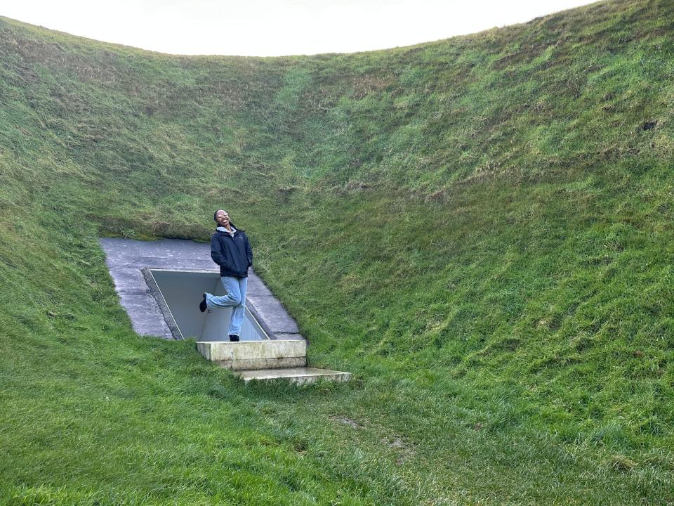 shayna posing in the sky garden in west cork ireland