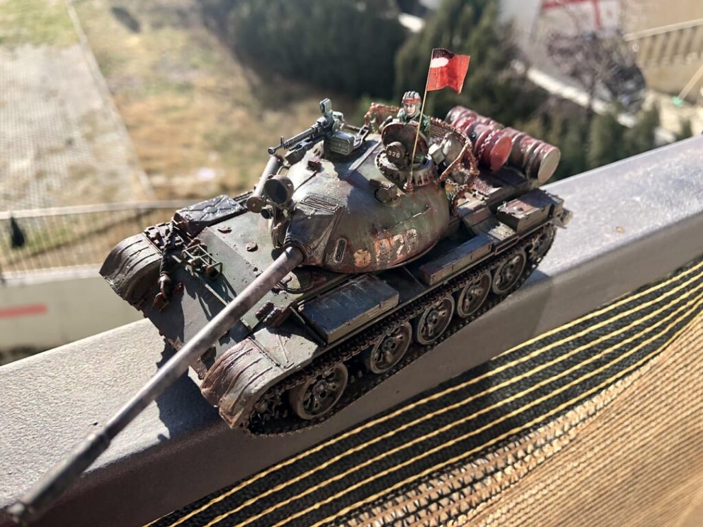 I finished the first model of 2025, 1:48 T-55