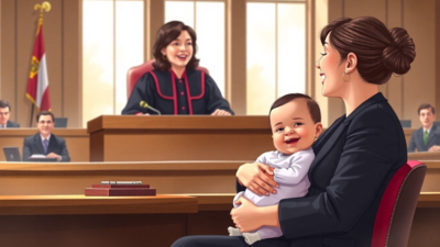 This is an AI-generated image, used for representational purposes only. Spain court rules single mother has right to same leave as couple