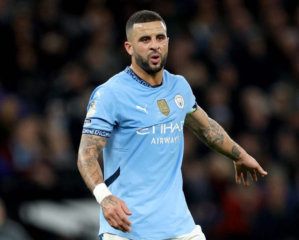 Man City right-back Kyle Walker