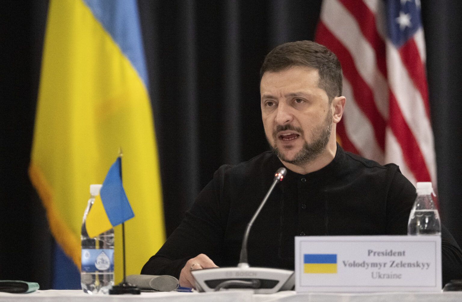 President Volodymyr Zelensky at Ramstein Meeting