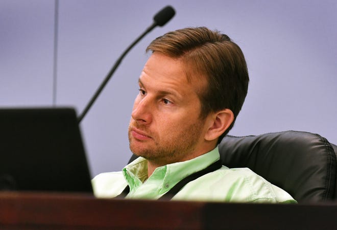 Former Brevard County Commissioner John Tobia, seen here at a meeting of the Board of County Commissioners in September.