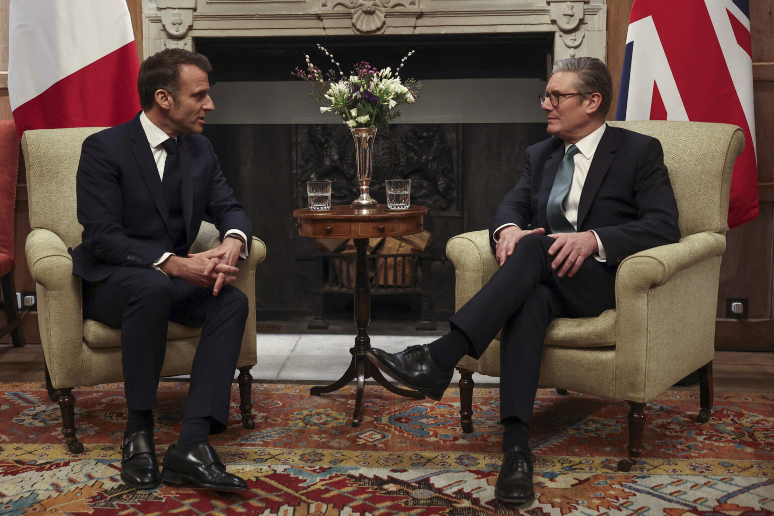 Emmanuel Macron Meets With Keir Starmer