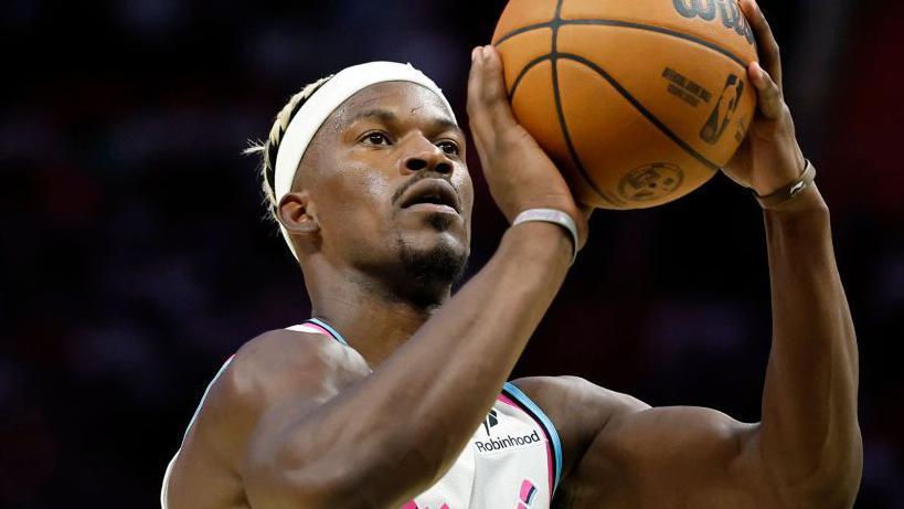 Jimmy Butler in action for the Miami Heat on Friday