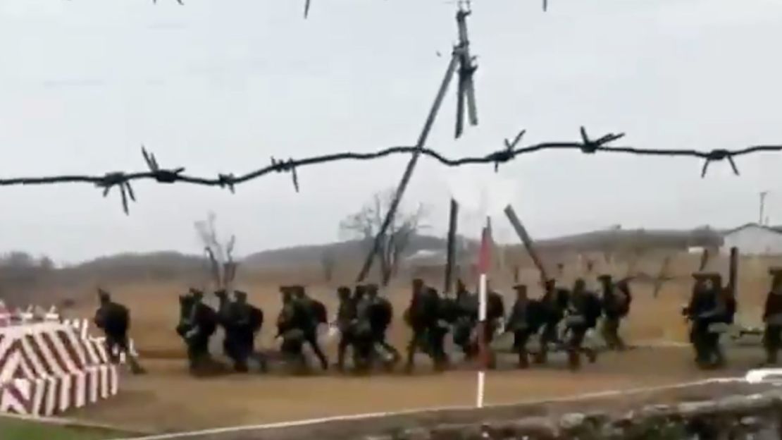 Footage circulated online on October 18, 2024, shows North Korean troops at a training range in Sergeyevka, Primorsky Krai, Russia.