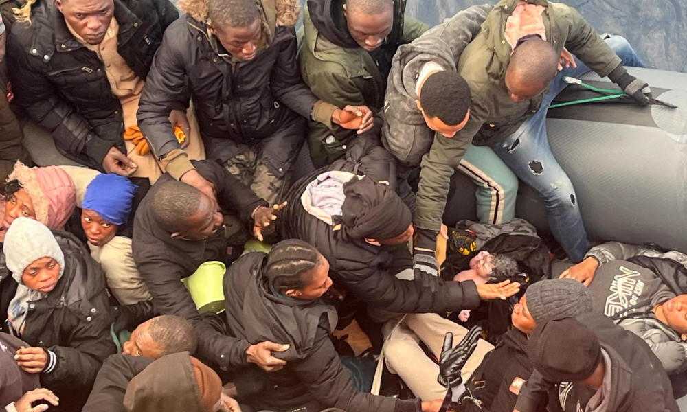 Newborn rescued moments after birth on migrant boat off Spain’s Canary Islands Newborn rescued moments after birth on migrant boat off Spain’s Canary Islands