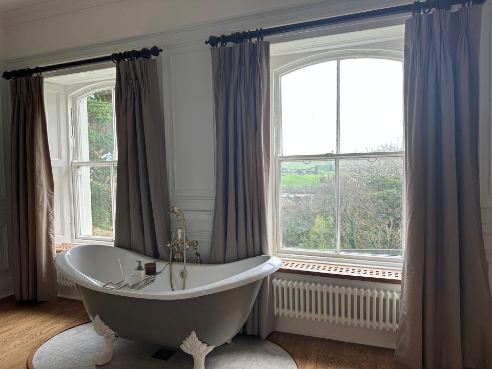 bathtub in a suite at an estate in west cork ireland