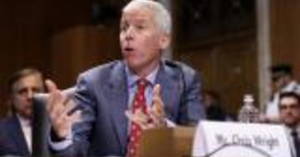 Coloradan Chris Wright, nominee for Secretary of Energy, testifies during confirmation hearing