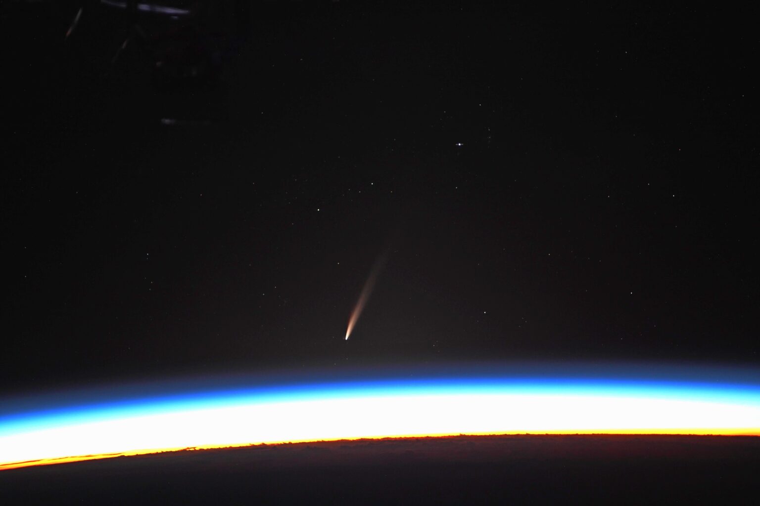 Comet Atlas C2024-G3 from International Space Station, details in comments