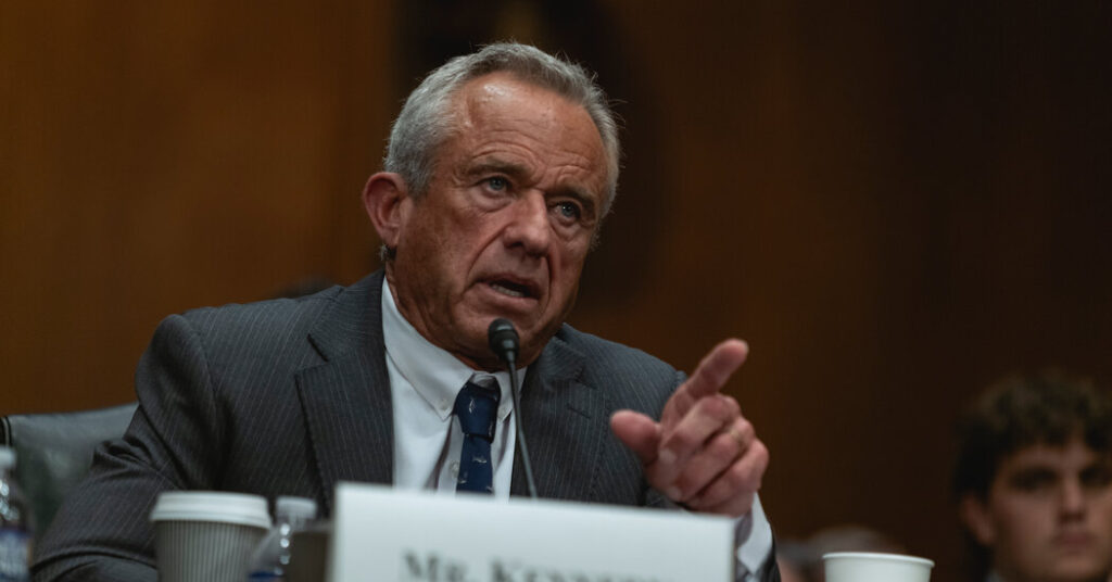 Temperatures Run High as Senators Hammer R.F.K. Jr. on Vaccines Temperatures Run High as Senators Hammer R.F.K. Jr. on Vaccines