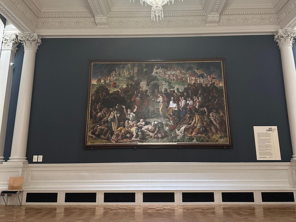 large painting on display at the irish national gallery