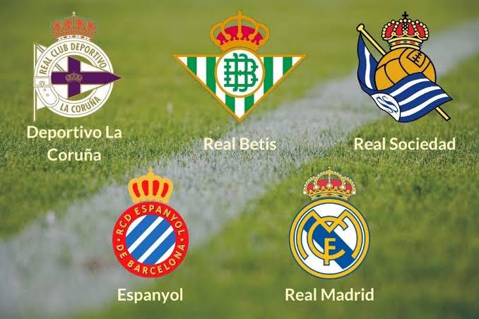 Football clubs with the "Real" title.