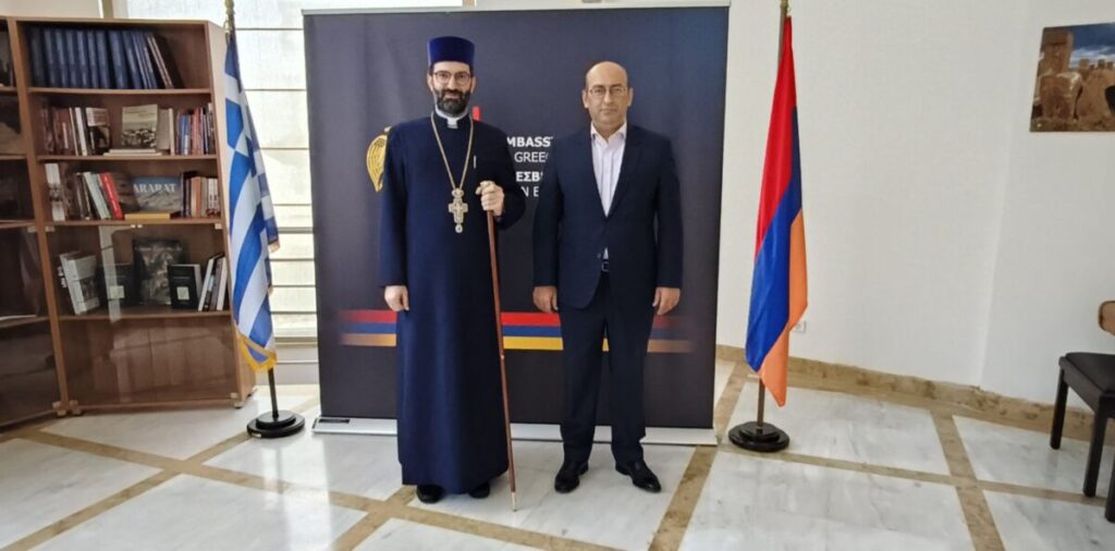Amb. Mkrtchyan hosts Primate of the Armenian Diocese of Greece – Public Radio of Armenia Amb. Mkrtchyan hosts Primate of the Armenian Diocese of Greece – Public Radio of Armenia