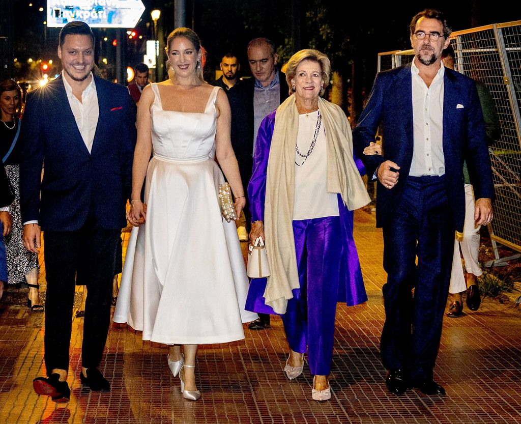 Prince Nikolaos at Princess Theodora's wedding rehearsal