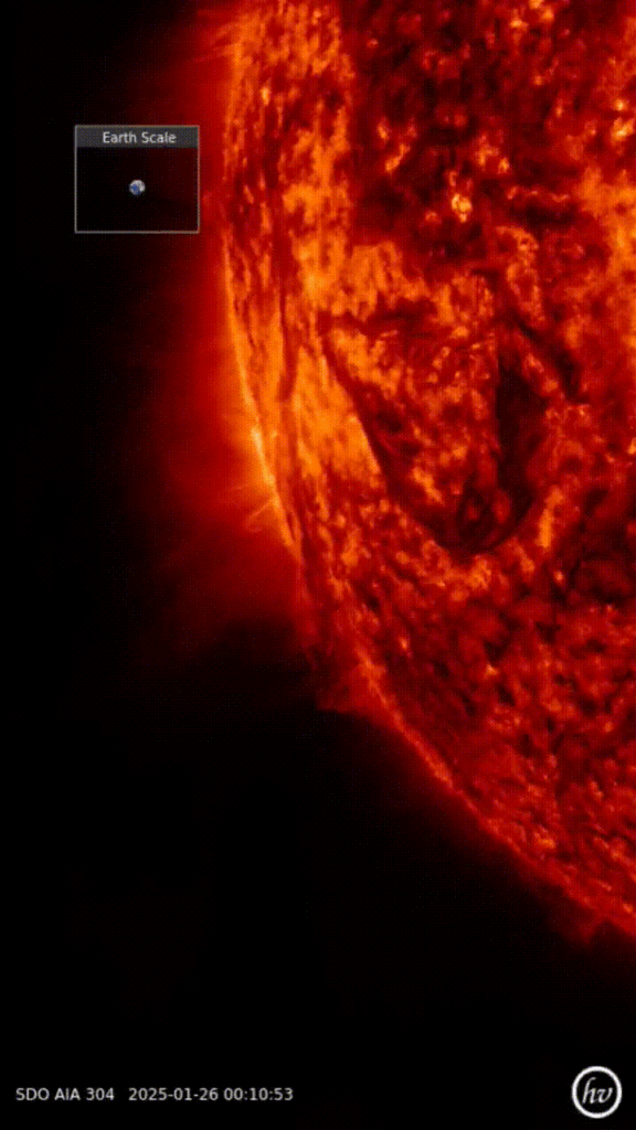 Mesmerizing filament eruption - 26.1.25