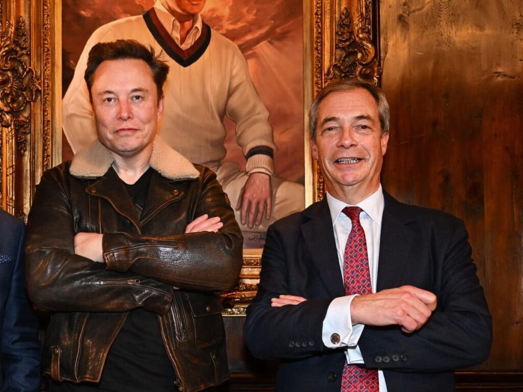 Reform MPs including Nigel Farage paid thousands by Elon Musk for posting on X