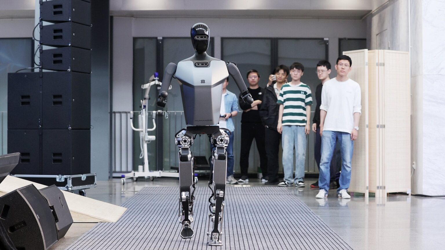 Human vs: humanoid: Half-marathon pits robots against 12,000 joggers