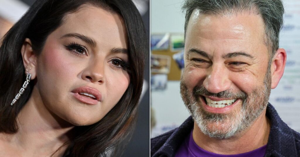 Jimmy Kimmel’s Awkward Gift For Selena Gomez Raises Eyebrows Jimmy Kimmel’s Awkward Gift For Selena Gomez Raises Eyebrows