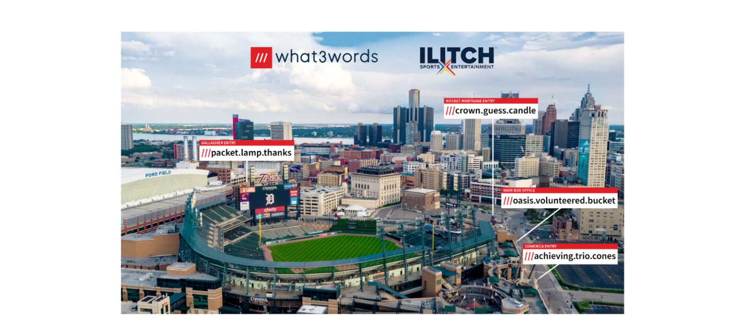 Ilitch Sports + Entertainment Uses what3words Digital Location Technology to Enhance Guest Navigation Across All Venues