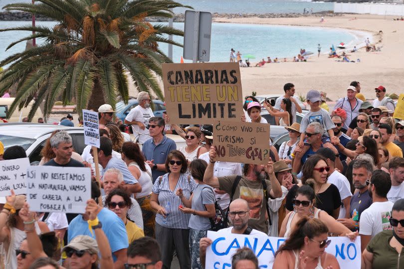 Protests held in the Canary Islands in April 2024