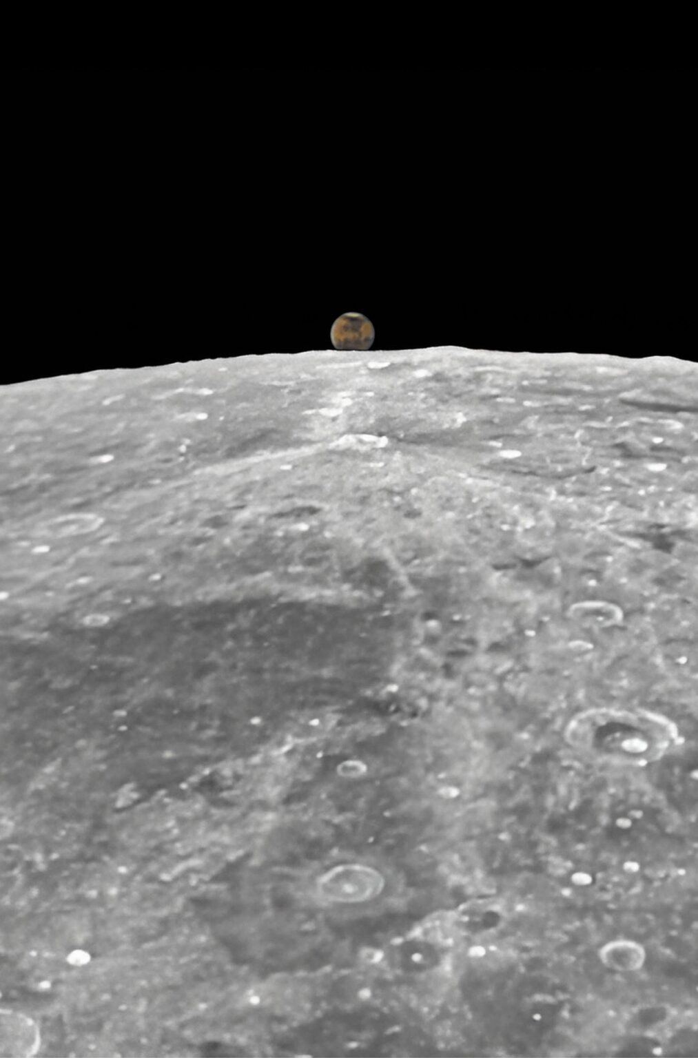 Mars Passed Behind the Moon Last Week. Here it is Through my Telescope.