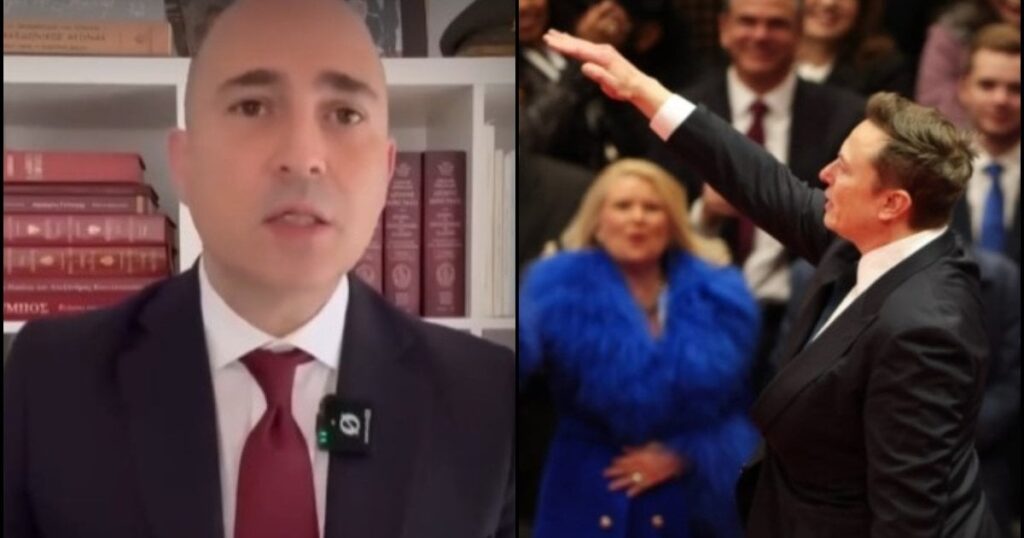 Bogdanos on Musk: "He didn't give a Nazi salute, he "threw" his heart to the crowd"