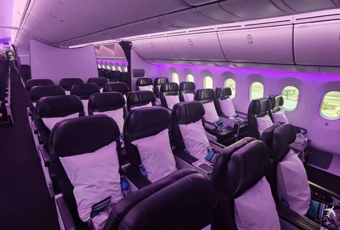 Air New Zealand's premium economy cabin © Air New Zealand