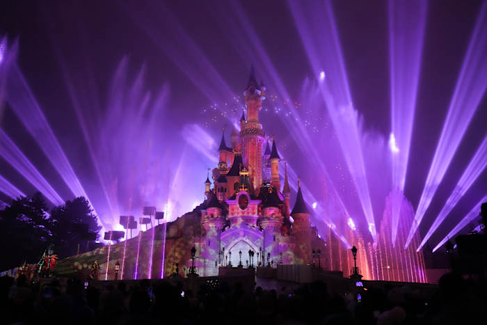 Disneyland Paris touts spectacular nighttime show using Paris Games laser technology