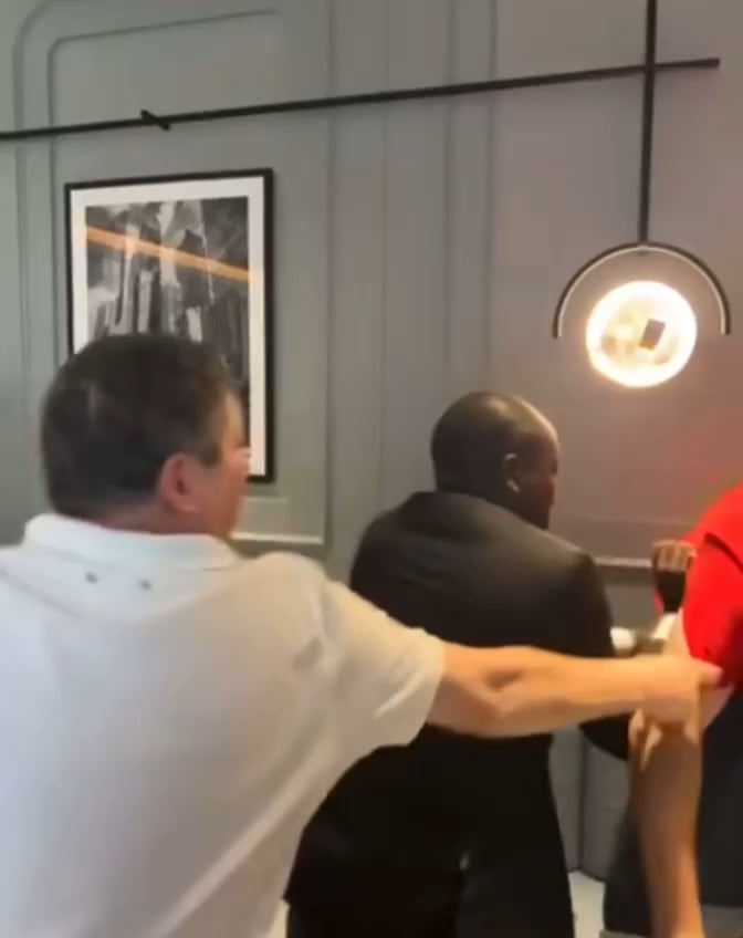 Former Legendary Basketball Player and MP Sanikidze Attempted a Physically Assault on a Civilian After Being Confronted and Called "Motherf*cking Traitor" in a Restaurant in Abu Dhabi
