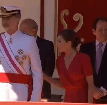 The King of Spain needs a new flag guy