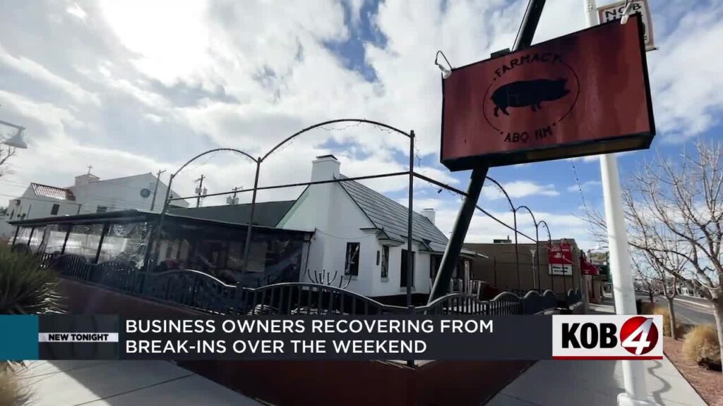 Nob Hill business owners recover from break-ins over the weekend