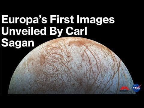 Rare Footage: Carl Sagan Witnesses Europa’s First Close-Up Photos