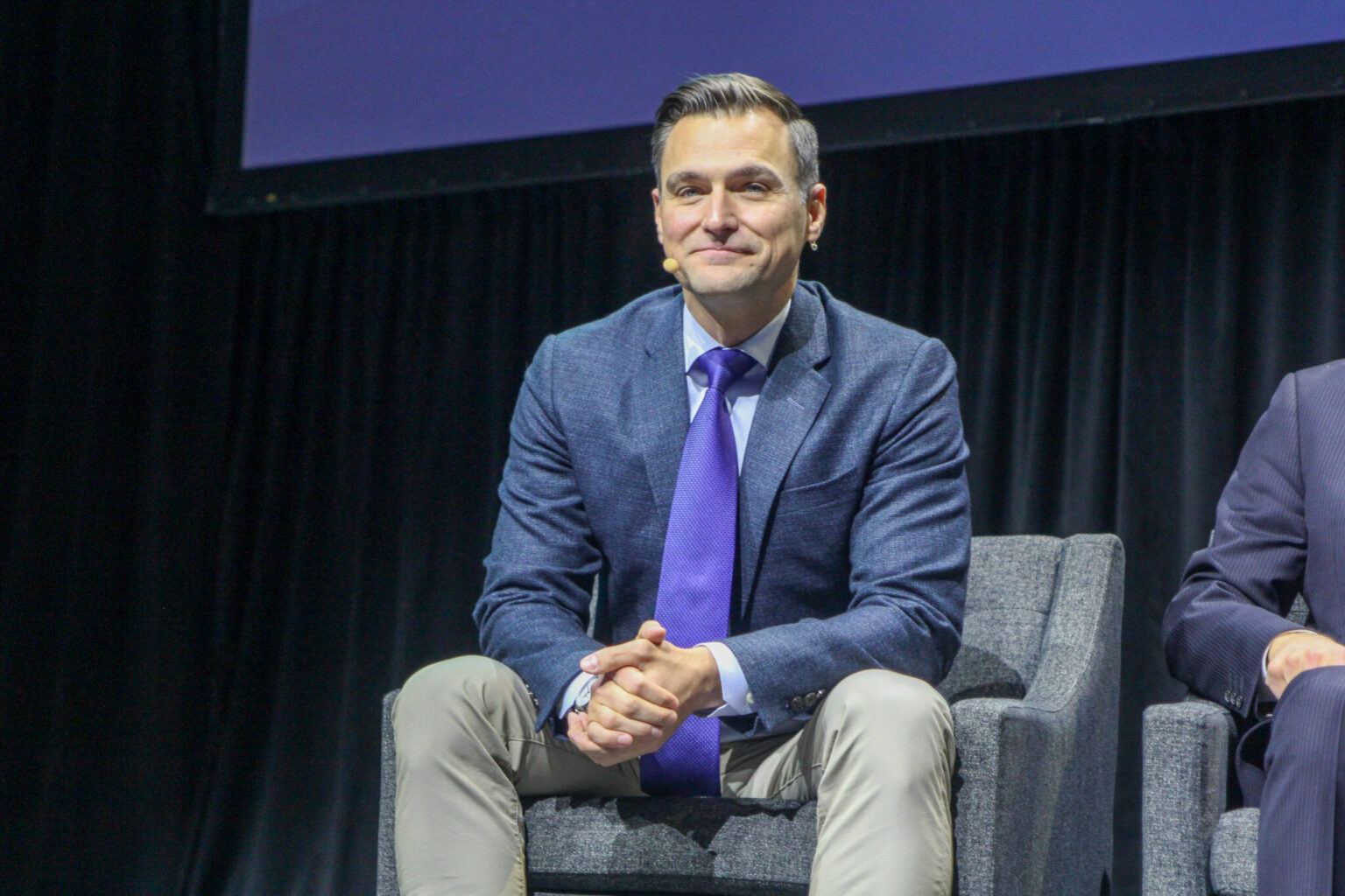 Rayfield joins intervention to protect health care access for some immigrants • Oregon Capital Chronicle Oregon House Speaker Dan Rayfield, D-Corvallis, on stage at the annual Oregon Leadership Summit in Portland on Dec. 11, 2023.