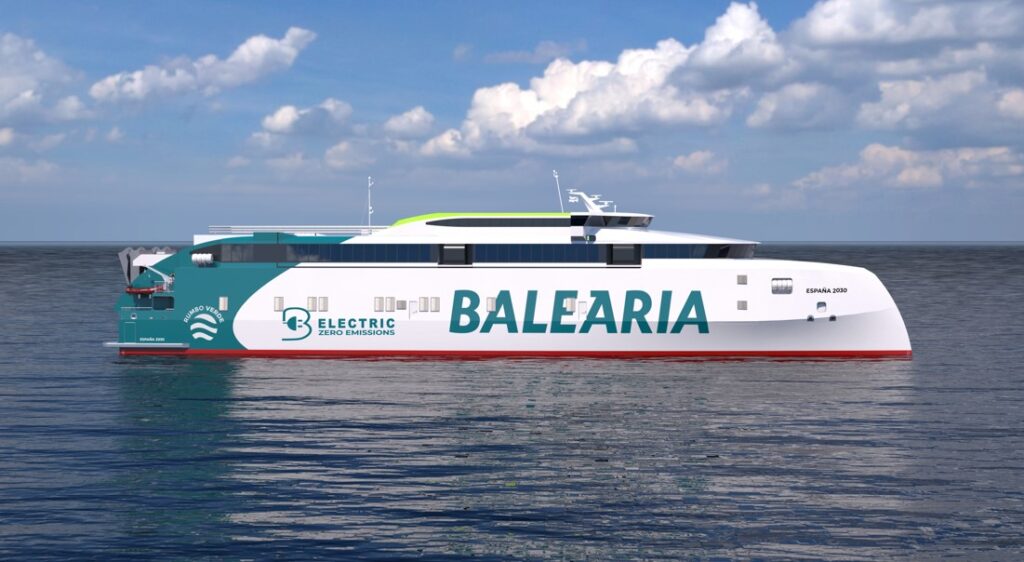 Baleària unveils design of all-electric fast ferries to operate on Spain-Morocco 1st green corridor Baleària unveils design of all-electric fast ferries to operate on Spain-Morocco 1st green corridor