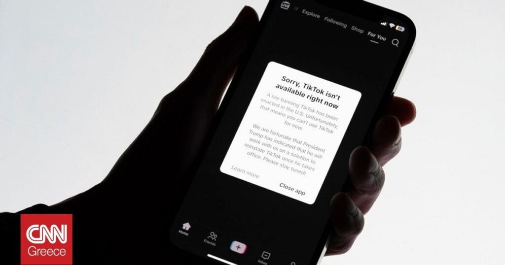 TikTok is down in the US as of today