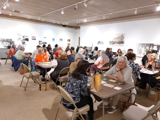 Vacaville Museum visitor's play Bunco at the Bunco Bash in 2024. (Courtesy of Clara Dawson)