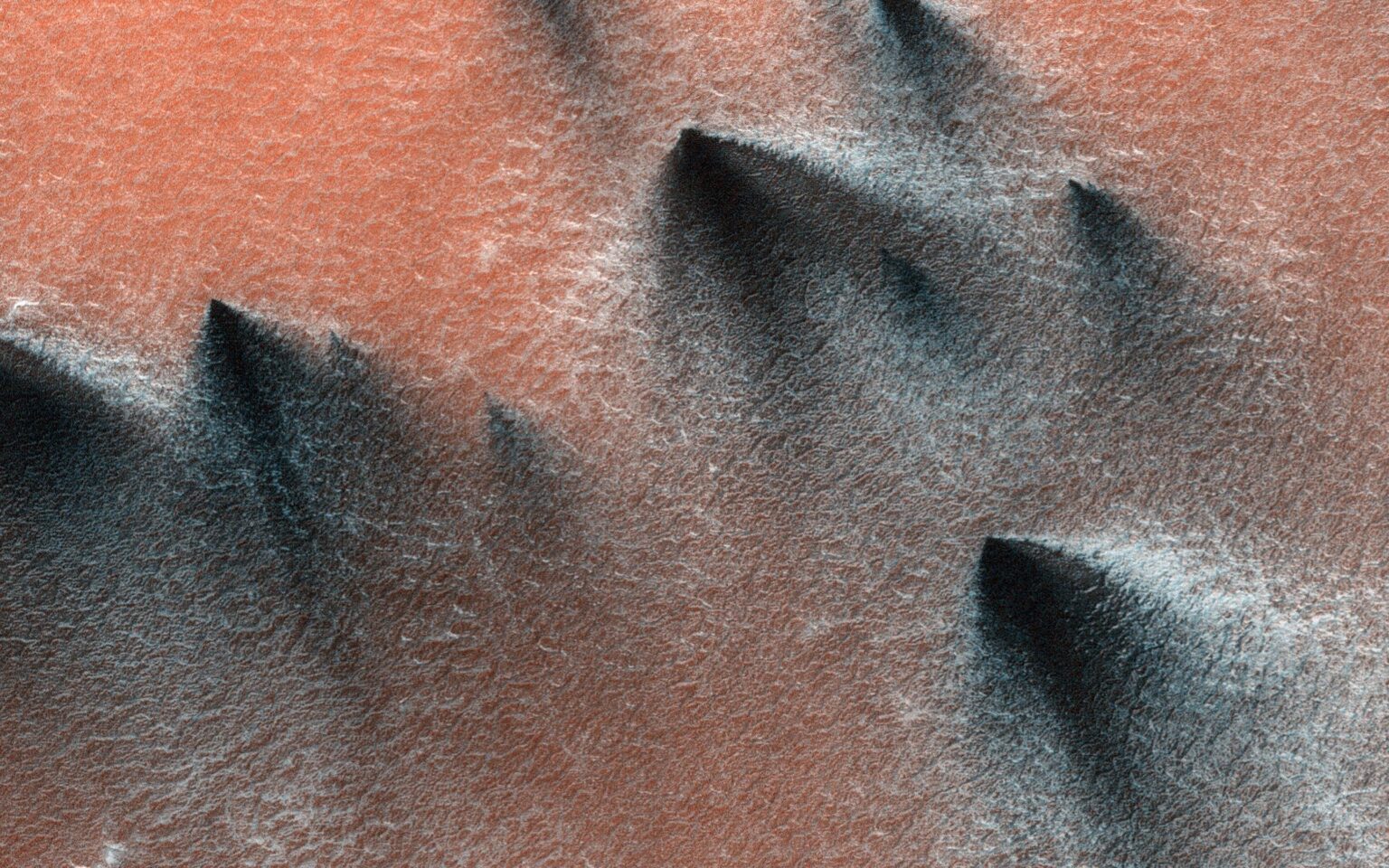 Bizarre features on Mars are caused by carbon dioxide geysers