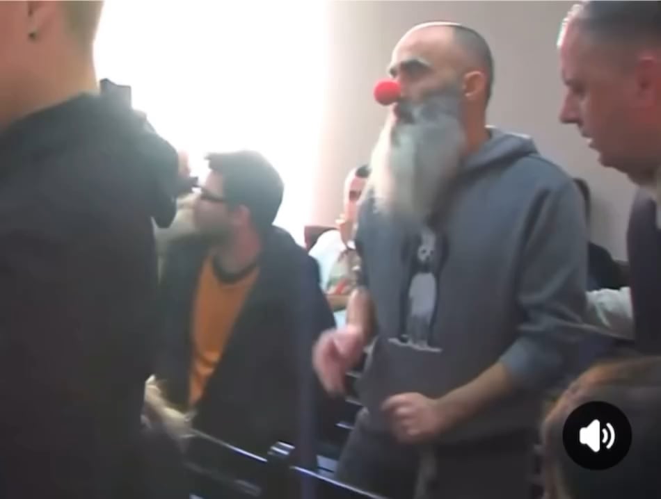 Since Georgian Courts Are a Joke, This Guy Brought the Sound Effects