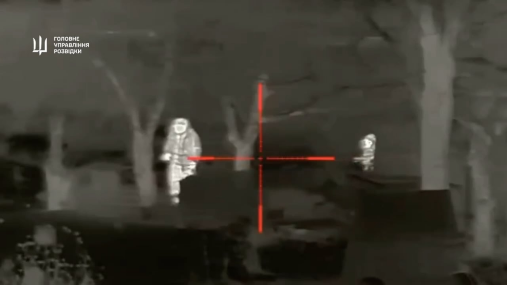 Ukrainian snipers from the Main Directorate of Intelligence (HUR) ambushed a group of Russian soldiers in the Pokrovsk area. Uploaded January 11th, 2024.