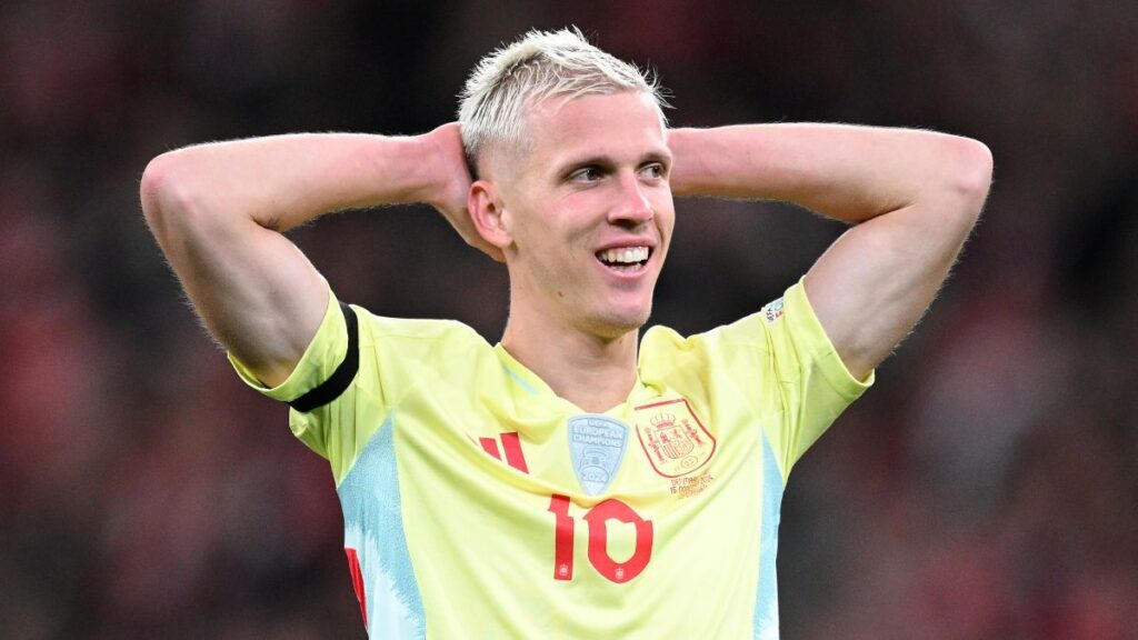 Can Dani Olmo play for Spain without being registered? denmark v spain uefa nations league 2024 25 league a group a4 (1) (1)