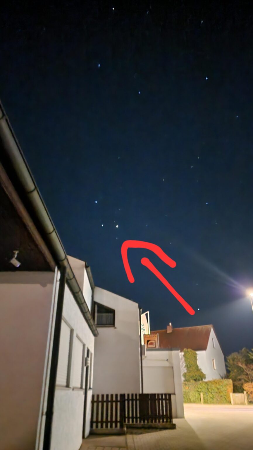 Is that mars? I live in Bavaria and am looking east.