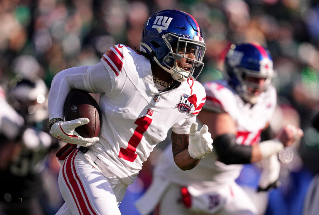 Malik Nabers sets Giants team record for most receptions in a single season Malik Nabers sets Giants team record for most receptions in a single season