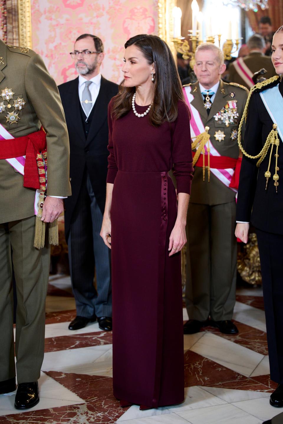 Queen Letizia, Pascua Militar ceremony, Madrid, royal palace, Spain, Crown Princess Leonor