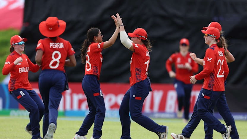 England seals semi-finals berth at U19WC 2025 with clutch Super Six showing Phoebe Brett with an absolute belter